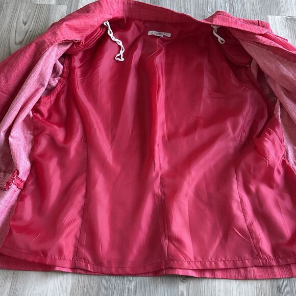 Roz & Ali Women’s Cotton Blend Red Blazer Size 1X - Picture 7 of 9
